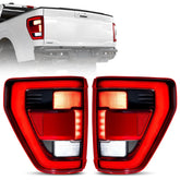 Fit For 2021-2023 Ford F150 LED Tail Light Assembly w/Blind Spot, Left Driver Side/Right Passenger Side Taillight Rear Brake Lamp (Module NOT Included) | Hawkglow